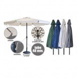 Sombrilla Parasol 3 metros con volante - color Beige